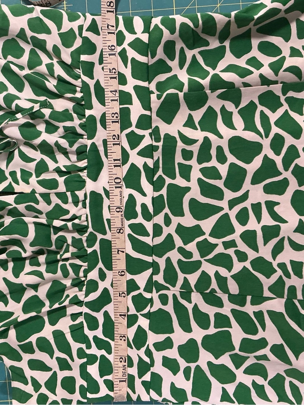 2325 - Dynamite Green and Cream Printed Slip Dress - Picture 10 of 10